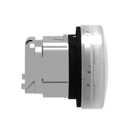 Schneider Electric ZB4BV013 Head for pilot light, Harmony XB4, metal, white, 22mm, universal LED, plain lens — Switches & Modular Apparatus