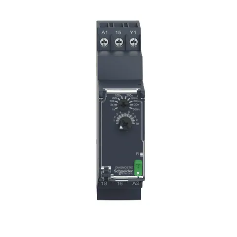 Schneider Electric RE22R1DMR dual function relay, Harmony Timer Relays, 8A, 1CO, 0.05s…300h, symmetrical flashing, 24...240V AC DC — Contactors & Relays