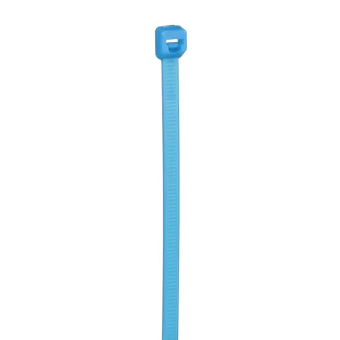 Panduit PLT4S-C76 Pan-Ty® PLT4S-C76 Cable Tie, Aqua, Tefzel, UV, High Heat, 14.6"L, 50lb, PK100 — Connectors & Plugs