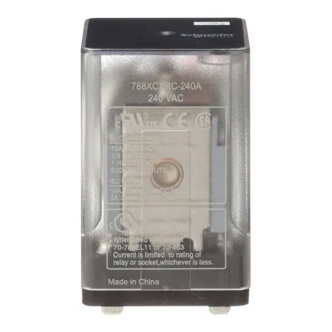 Schneider Electric 788XCXRC-240A General purpose relay, SE Relays, 788R, 3PDT, 10A, 240 VAC, Quick terminal, clear cover — Akcesoria ogólne