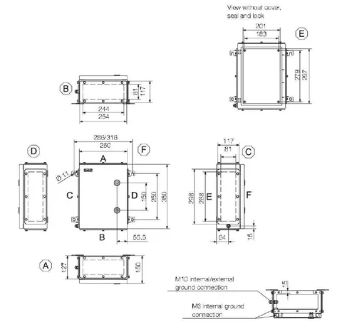 Weidmuller 1200130000 Terminal Box - Quarter Lock KTB QL 352615 S4E2 — Accessori generali