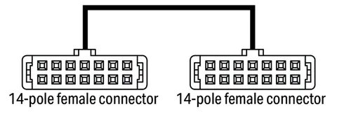 Wago 706-753/300-100 Connection cable; 14-pole; Pluggable connector per DIN 41651; 14-pole; Pluggable connector per DIN 41651; Length: 1 m (1 MOhm); Conductor cross-section: 0.14 mm² — Näherungs- & induktive Sensoren