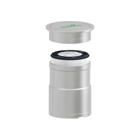 Schneider Electric XVUC21BQ Base unit with top cover for modular tower lights, Harmony XVU, silver, 60mm, 24V AC DC — General Accessories