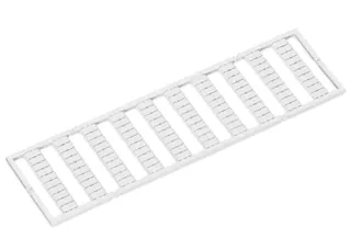 Wago 793-5501 WMB marking card; as card; for terminal block width 5 - 17.5 mm; stretchable 5 - 5.2 mm; plain; snap-on type; white — Morsettiere