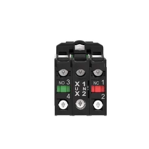 Schneider Electric XB5AK123B5C0 Illuminated Selector Switch, 22mm, Universal LED, 2 Positions, 1NO + 1NC, 24V AC/DC — Switches & Modular Apparatus