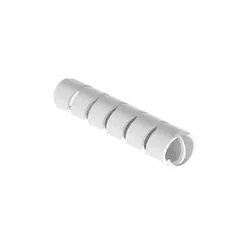 Panduit T25F-C10 Polyethylene Spiral Wrap, White, 0.1875" Min Dia., PK1 — Pipes & Hoses for Cables