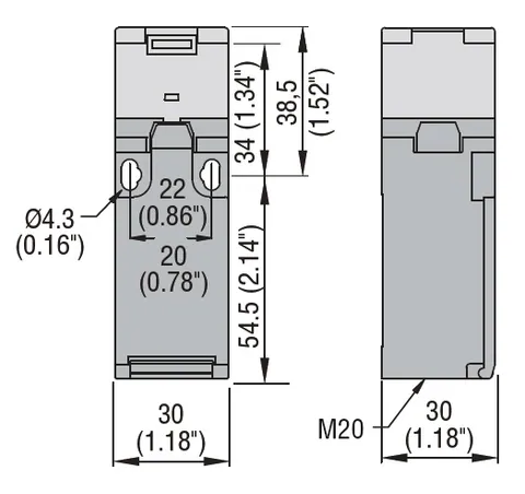 LOVATO KBN4L02 KBN4L02 Key Operated Limit Switch — Interruptores y aparamenta modular