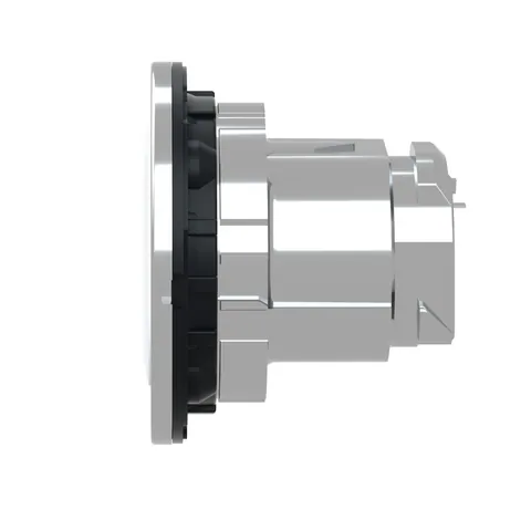 Schneider Electric ZB4FA1 Flush mounted push button head, Harmony XB4, metal, white, 30mm, spring return, unmarked