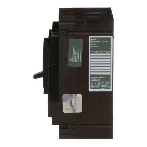 Schneider Electric HJL36020 Circuit breaker, PowerPacT H, 20A, 3 pole, 600VAC, 25kA, lugs, thermal magnetic, 80% — Accessori generali