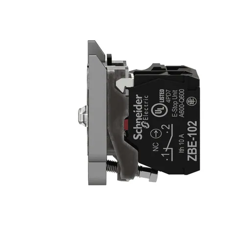 Schneider Electric ZB4BW0B12 Complete body contact assembly and light block, 1NC, 24V, universal LED — Control e HMI