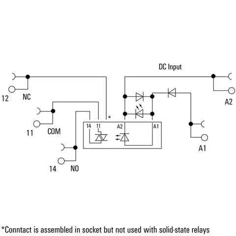Weidmuller 1127410000 TERMSERIES Solid-State Relais with Triac (Zero-Cross Switch) in 24VDC, 230VAC — General Accessories