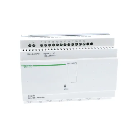 Schneider Electric SR2D201FU compact smart relay, Zelio Logic SR2 SR3, 20 IO, 100 to 240V AC, no clock, no display