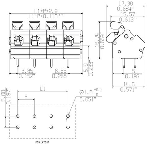 Weidmuller 1952680000 LMZFL 7/2/135 3.5SW — Accessori generali