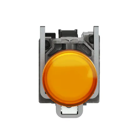 Schneider Electric XB4BVB5 Pilot light, Harmony XB4,metal, orange, 22mm, universal LED, plain lens, 24V AC DC — Power Supplies & Controllers