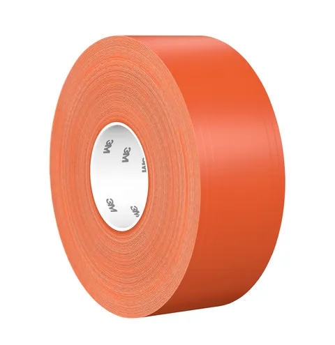 3M 7100260043 Durable Floor Marking Tape 971, Orange, 3 in x 36 yd, 17 mil, 4 Rolls/Case, Individually Wrapped Conveniently Packaged — General Accessories