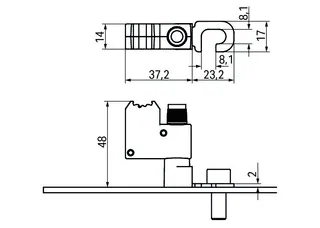 Wago 855-8008 Power tap; for busbar; with fuse; Mounting screw M8 — Reihenklemmen / Klemmleisten