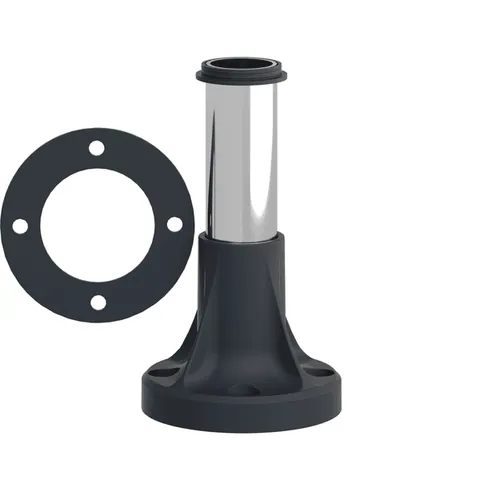 Schneider Electric XVBZ02A Fixing base, Harmony XVB, for modular tower lights, plastic, 70mm, 80mm aluminium support tube + black fixing plate — General Accessories