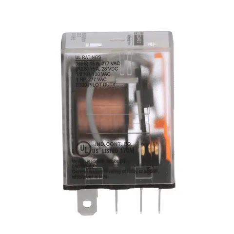 Schneider Electric 8501RS42P14V14 Plug in relay, Type R, miniature, 1 HP at 277 VAC, 15A resistive at 120 VAC, 8 blade, DPDT, 2 NO, 2 NC, 24 VAC coil — General Accessories