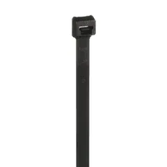 Panduit PLT4H-L0 Pan-Ty® PLT4H-L0 Cable Tie, Black, UV PA6.6, 14.5"L, 120lb, PK50 — Connectors & Plugs