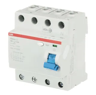 ABB 2CSF204101R3250 F204 A-25/0.3 Residual Current Circuit Breaker 4P A type 300 mA — Power Supply