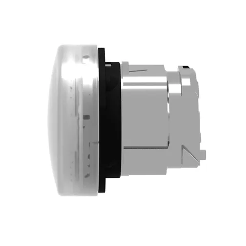 Schneider Electric ZB4BV013 Head for pilot light, Harmony XB4, metal, white, 22mm, universal LED, plain lens — Switches & Modular Apparatus