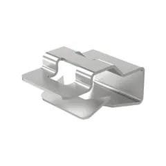 Panduit MCMS25-P-C Clip-on Mount for Cable Tie, Indoor Use, Zinc Plated Steel, .125-.240", PK100 — Connectors & Plugs