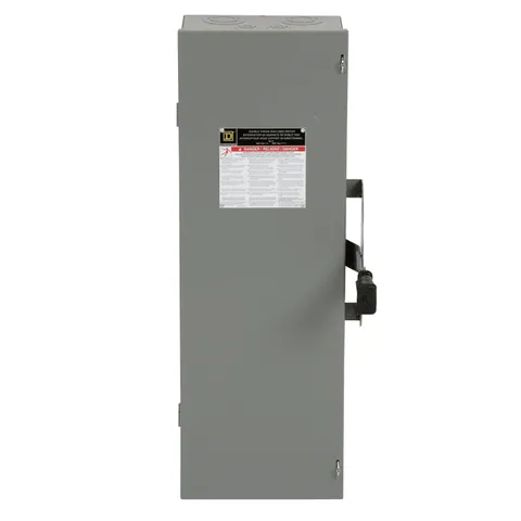 Schneider Electric DTU362 Safety switch, double throw, non fusible, 60A, 600V, 3 pole, 60HP, NEMA 1 — General Accessories