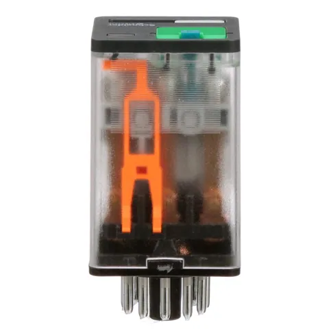 Schneider Electric 750XCXRM4L-24D General purpose relay, SE Relays, 750R, 3PDT, 10A, 24VDC, octal terminal 11 pins, LED clear cover, lock push button — Akcesoria ogólne
