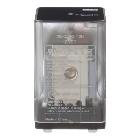 Schneider Electric 788XCXRC-12D General purpose relay, SE Relays, 788R, 3PDT, 10A, 12 VDC, Quick terminal, clear cover — Akcesoria ogólne