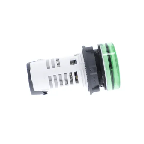 Schneider Electric XB7EV03MP Monolithic pilot light, Harmony XB7, plastic, green, 22mm, integral LED, 230...240V AC — Switches & Modular Apparatus