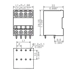 Weidmuller 1601980000 PCB Plug-in Connector SLD 5.08/42/90G 3.2SN OR BX — Accessori generali
