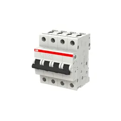 ABB 2CDS254001R0064 S204-C6 Miniature Circuit Breaker - 4P - C - 6 A