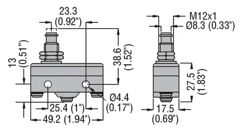 LOVATO KSA4V KSA4V Plastic Micro Switch — Interruptores y aparamenta modular
