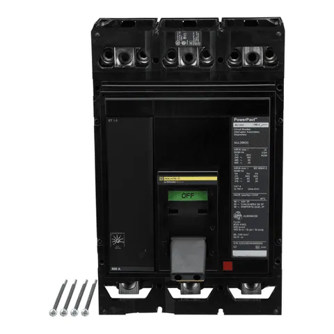 Schneider Electric MJL36600 PowerPacT M-Frame Circuit Breaker, 600A, 3 Pole, 600VAC, 25kA Interrupting Capacity, ET 1.0 — Accessori generali