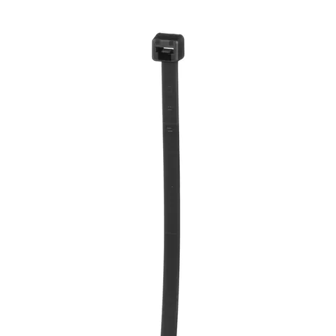Panduit PLT3S-M0 Pan-Ty® PLT3S-M0 Cable Tie, Black, UV PA6.6, 11.5"L, 50lb, PK1000 — Connectors & Plugs