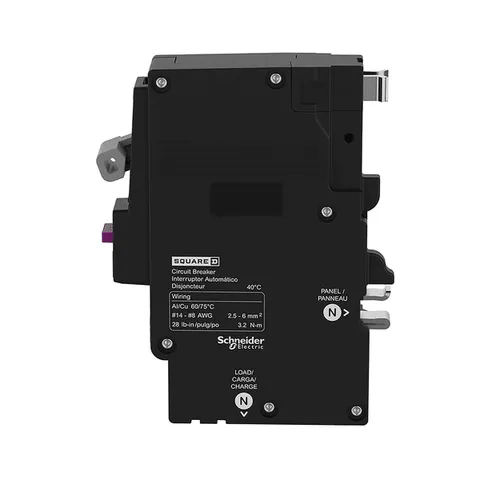 Schneider Electric QO120PAFGF Mini circuit breaker, QO, 20A, 1 pole, 120VAC, 10kA, dual function, plug on neutral, plug in mount, UL listed — Akcesoria ogólne