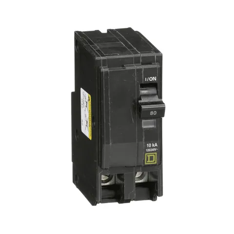 Schneider Electric QO280 Mini circuit breaker, QO, 80A, 2 pole, 120/240VAC, 10kA, plug in mount — Accessori generali