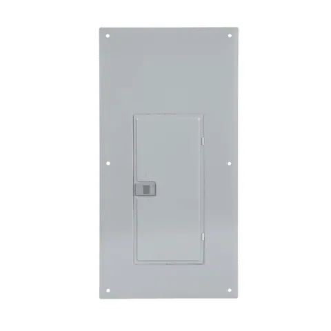 Schneider Electric QOC30UF Replacement cover for 30 space load center, flush, gray — General Accessories