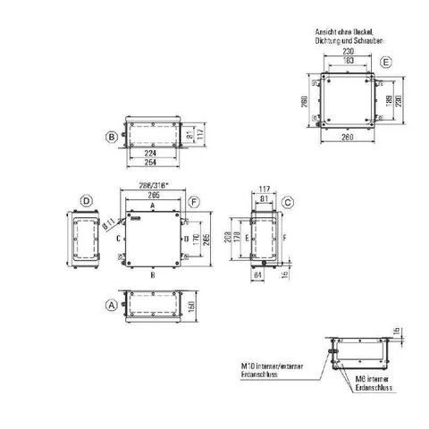 Weidmuller 1195740000 Terminal Box KTB FS 262615 S4E4 — Accessori generali