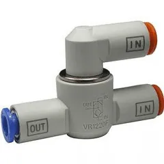 SMC VR1220F-06 VR12*0F, Shuttle Valve with One-touch Fitting Series, VR1220F-06 — Process & Flow Control Valves