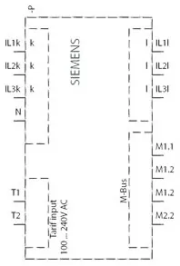 Siemens 7KT1668 SENTRON, measuring device, 7KT PAC1600, LCD, L-L: 400 V, L-N: 230 V, 8... — Sterowniki PLC