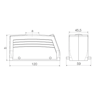 Weidmuller 1902980000 HDC Enclosure, Size: 8, IP65 Protection — Accessori generali