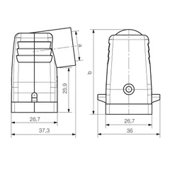 Weidmuller 1788510000 HDC 07A TWLU 1M20G — Allgemeines Zubehör