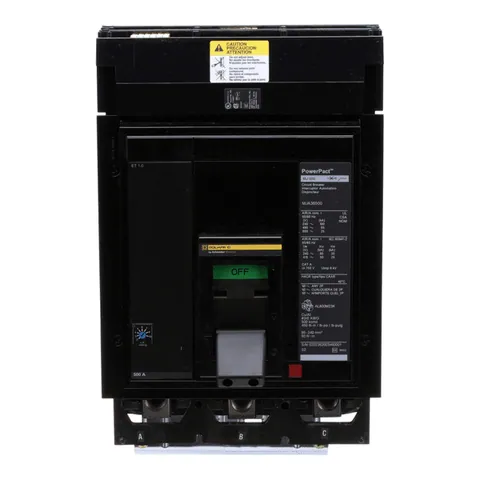 Schneider Electric MJA36500 Circuit breaker, PowerPacT M, 500A, 3 pole, 600VAC, 25kA, I-Line, ET 1.0, 80%, ABC — Accessori generali
