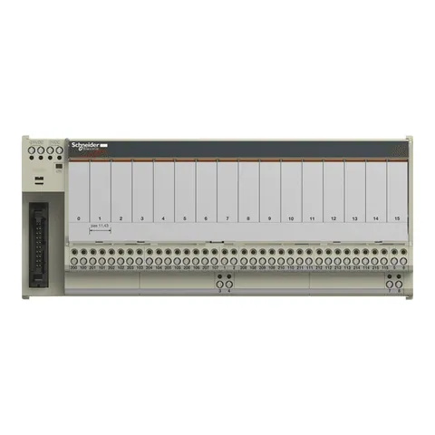 Schneider Electric ABE7R16T210 Sub-base with plug-in electromechanical relay ABE7 - 16 channels - relay 10 mm — PLC Systems & Hardware