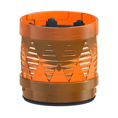 Schneider Electric XVUC45 Modular tower light, Harmony XVU, illuminated LED units, orange, 60mm, blinking, IP65, 24V AC DC — Control & HMI