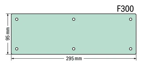 Wago 850-819/002-000 Flange plate; F300 flange plate; WxH (295x95 mm); blind — Schaltschränke & Gehäuse