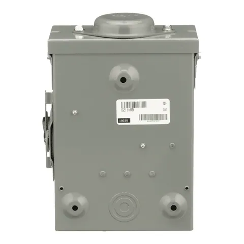 Schneider Electric D211NRB Safety switch, general duty, fusible, 30A, 2 pole, 3hp, 240VAC, NEMA 3R, 3 wire, 1 neutral, bolt on provision — General Accessories
