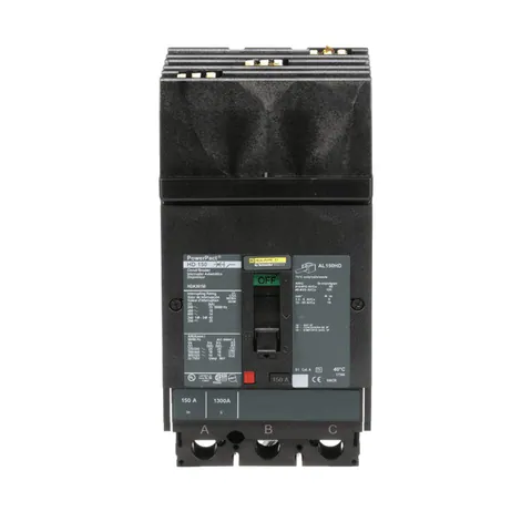 Schneider Electric HDA36150 Circuit breaker, PowerPacT H, 150A, 3 pole, 600VAC, 14kA, I-Line, thermal magnetic, 80%, ABC — Accessori generali