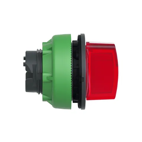 Schneider Electric ZB5FK1343 Head for illuminated selector switch, Harmony XB5, plastic, red handle, flush mounted, universal LED, 3 positions — Accessori generali